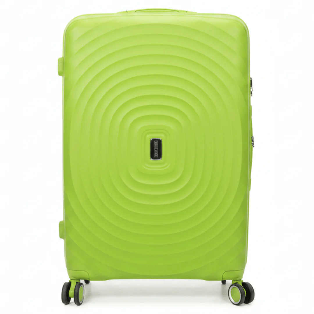 Parajohn Green PP Hard Shell Trolley — Large Suitcase with Spinner Wheels | 28 Inch , 24 Inch , 20 Inch |