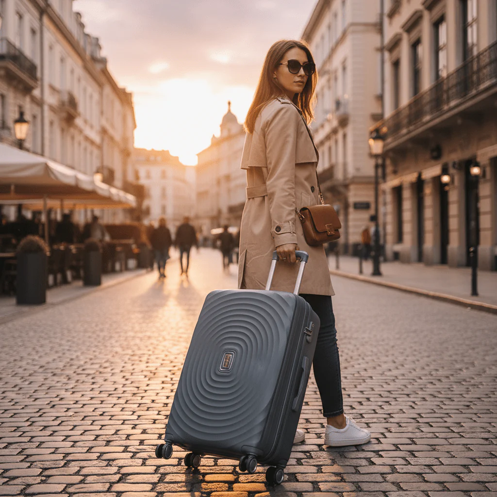 Parajohn Grey PP Hard Shell Trolley — Large Suitcase with Spinner Wheels | 28 Inch , 24 Inch , 20 Inch | - Image 5