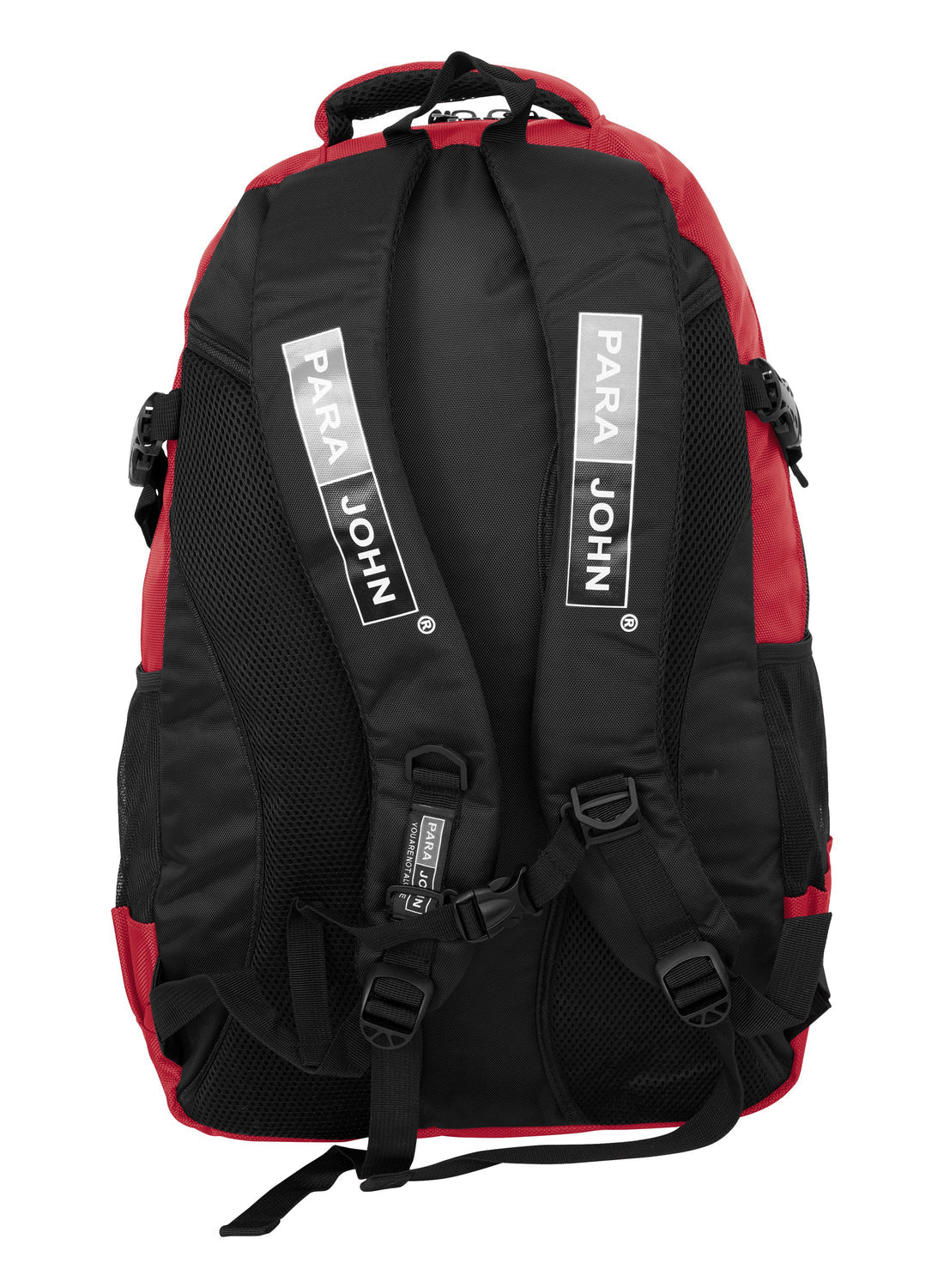Parajohn Smart Red & Black Polyester School Backpack 18 Inch – Modern Lightweight School Bag for Everyday Use - Image 2