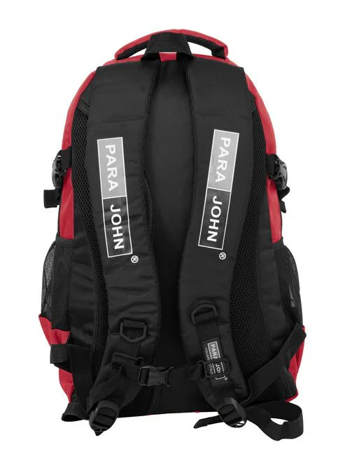 Parajohn Black & Red Polyester School Backpack 18 Inch – Modern School Bag with Comfortable Shoulder Straps - Image 2