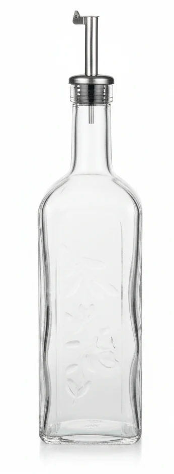 Pasabahce High-Quality Clear Transparent Glass Oil Bottle – Durable & Elegant Kitchen Storage, 1000ml