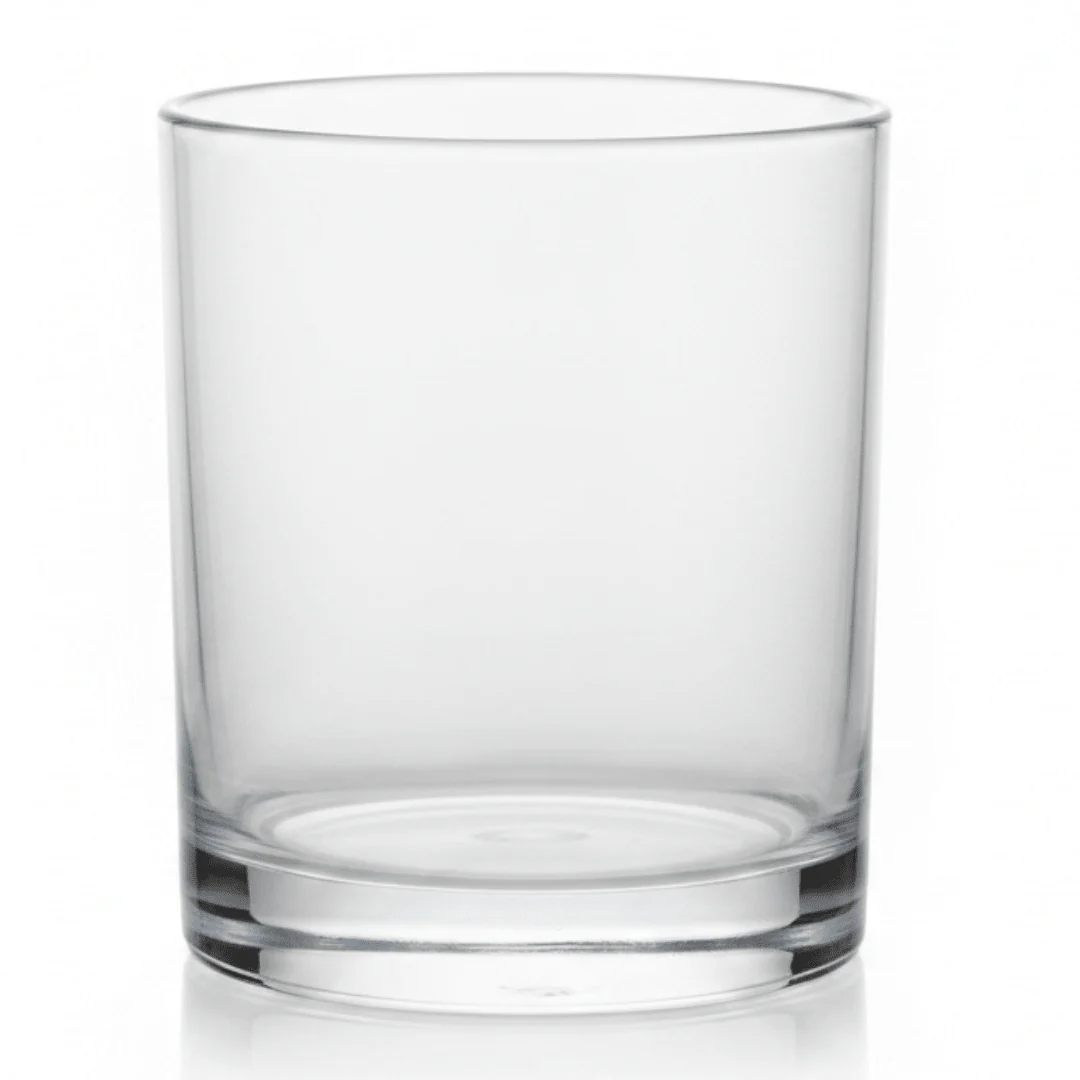 PC Elegance Acrylic Whiskey Tumbler Glass - Classic Bar Style Shatterproof Drinkware for Home & Bar Use 350ml
