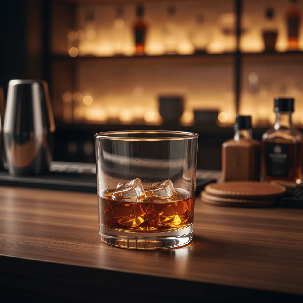 PC Elegance Acrylic Whiskey Tumbler Glass - Classic Bar Style Shatterproof Drinkware for Home & Bar Use 350ml - Image 2