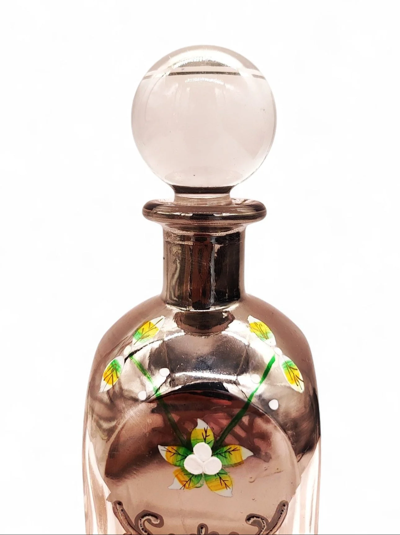 Perfume Bottle 2025Hs With Silver Floral Design 10.2 Tola - Image 2