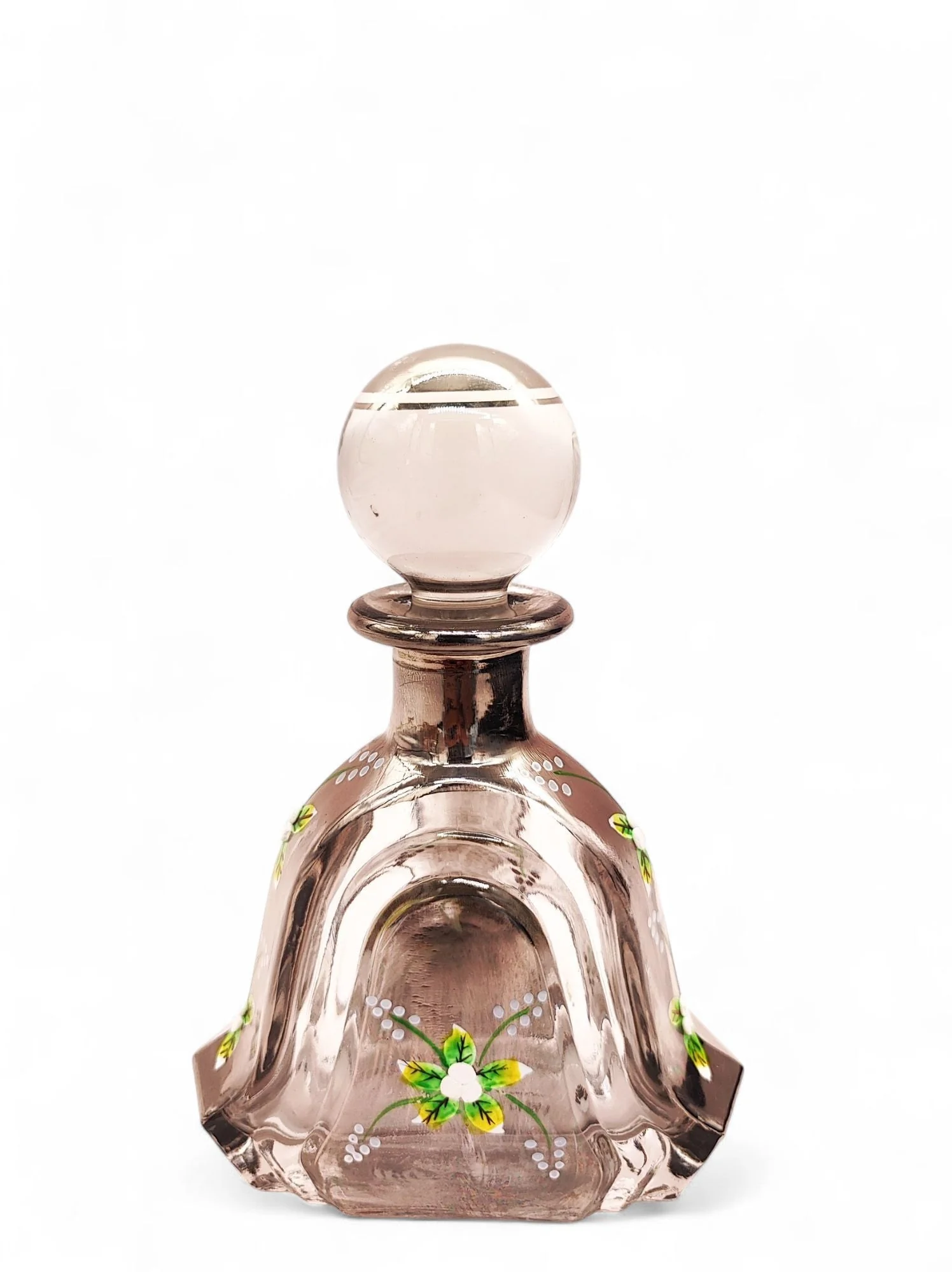 Perfume Bottle 3010Hs With Silver Floral Design 10.2 Tola