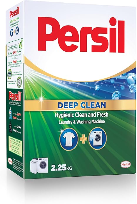 Persil High Foam Powder Detergent, With Deep Clean Technology, For Top Loading Washing Machines, 2.25KG