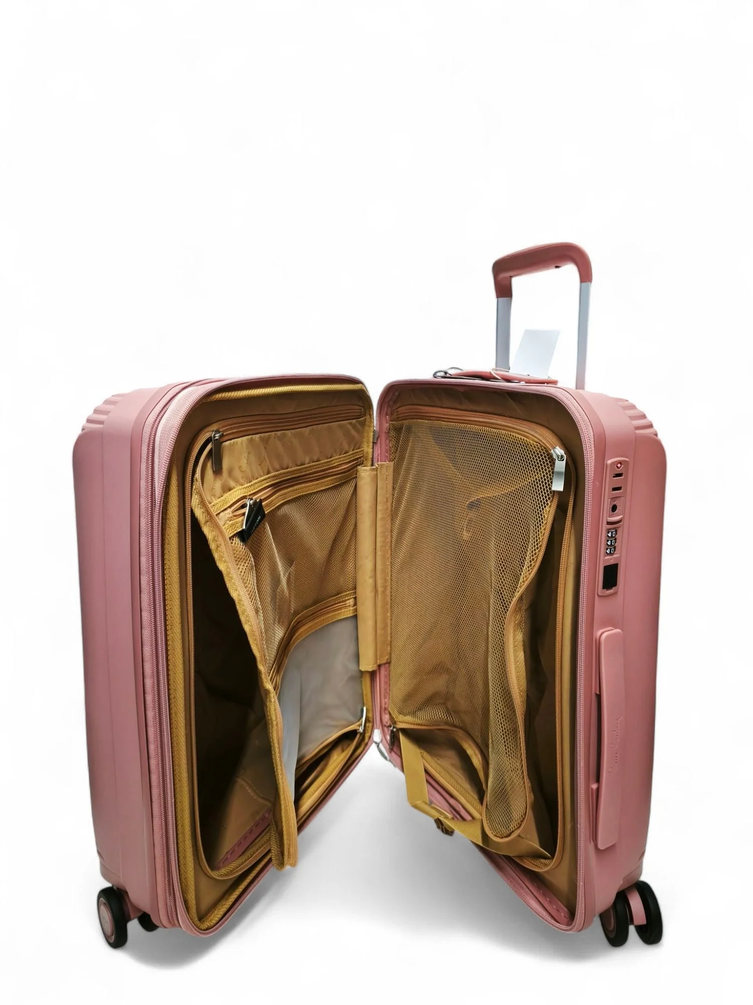 Pierre Cardin 20" Trolley Bag Pink | Stylish & Durable Cabin Luggage - Image 3