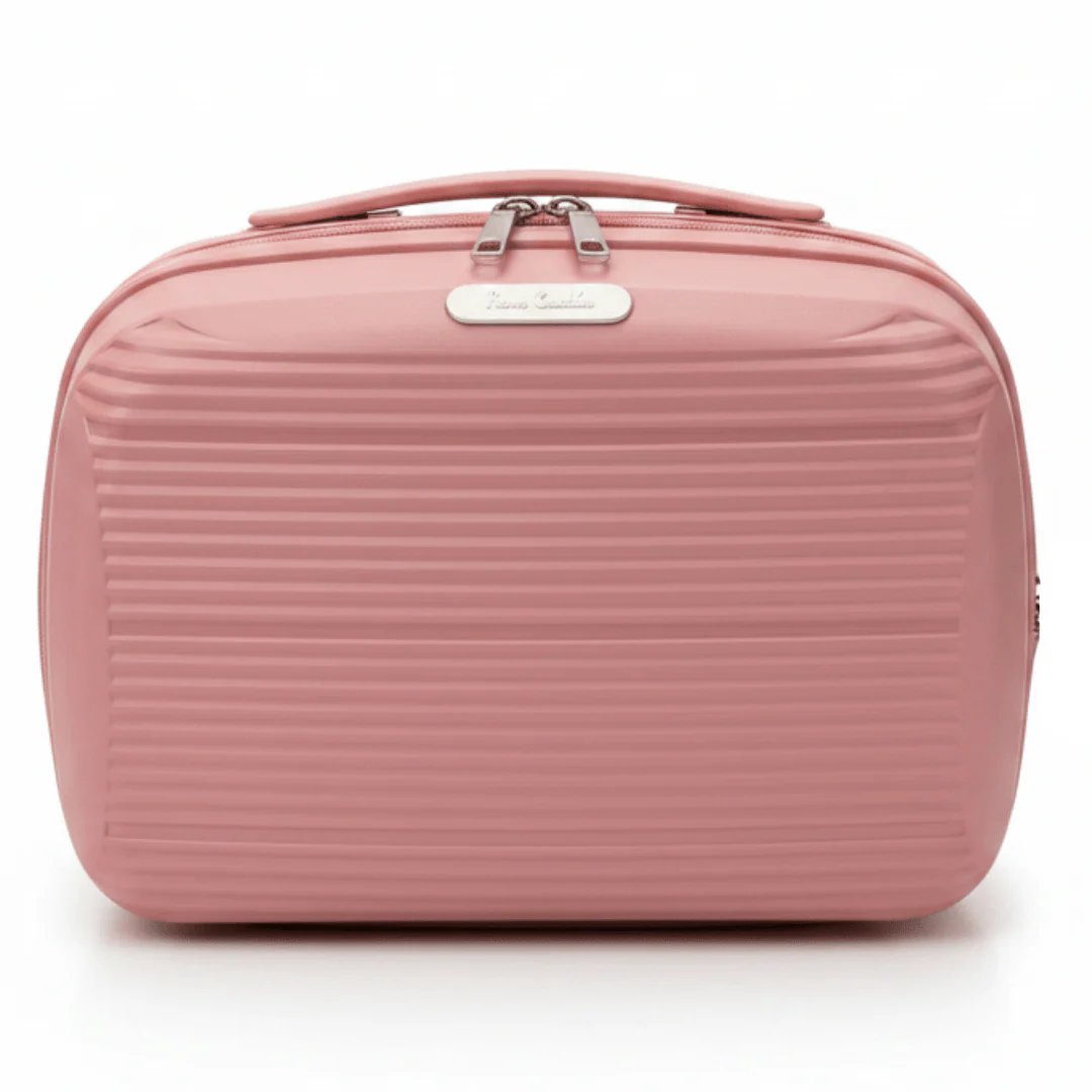 Pierre Cardin Hard Shell Beauty Case – Lightweight Vanity Travel Organizer with Top Handle & Secure Zipper | 14 Inch