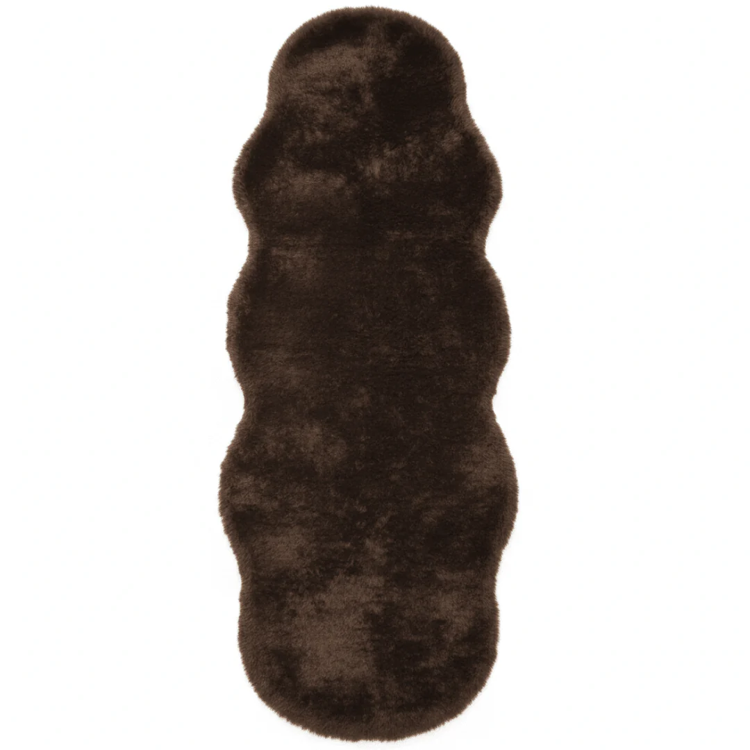 Luxe Plush Shaggy Floor Mat | Ultra-Soft Faux Fur Runner Rug | Wavy Organic Shape | 60×180 cm | - Image 6