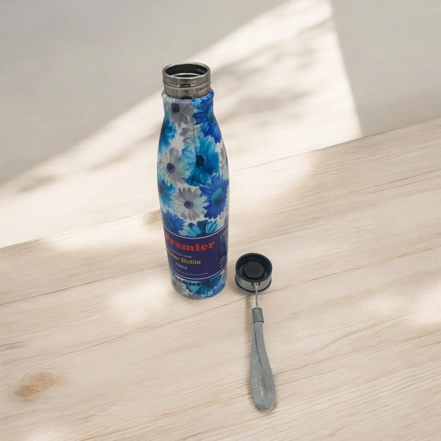 Premier Stainless Steel Water Bottle 750ml Reusable Dishwasher With Design Color Printed - Image 2