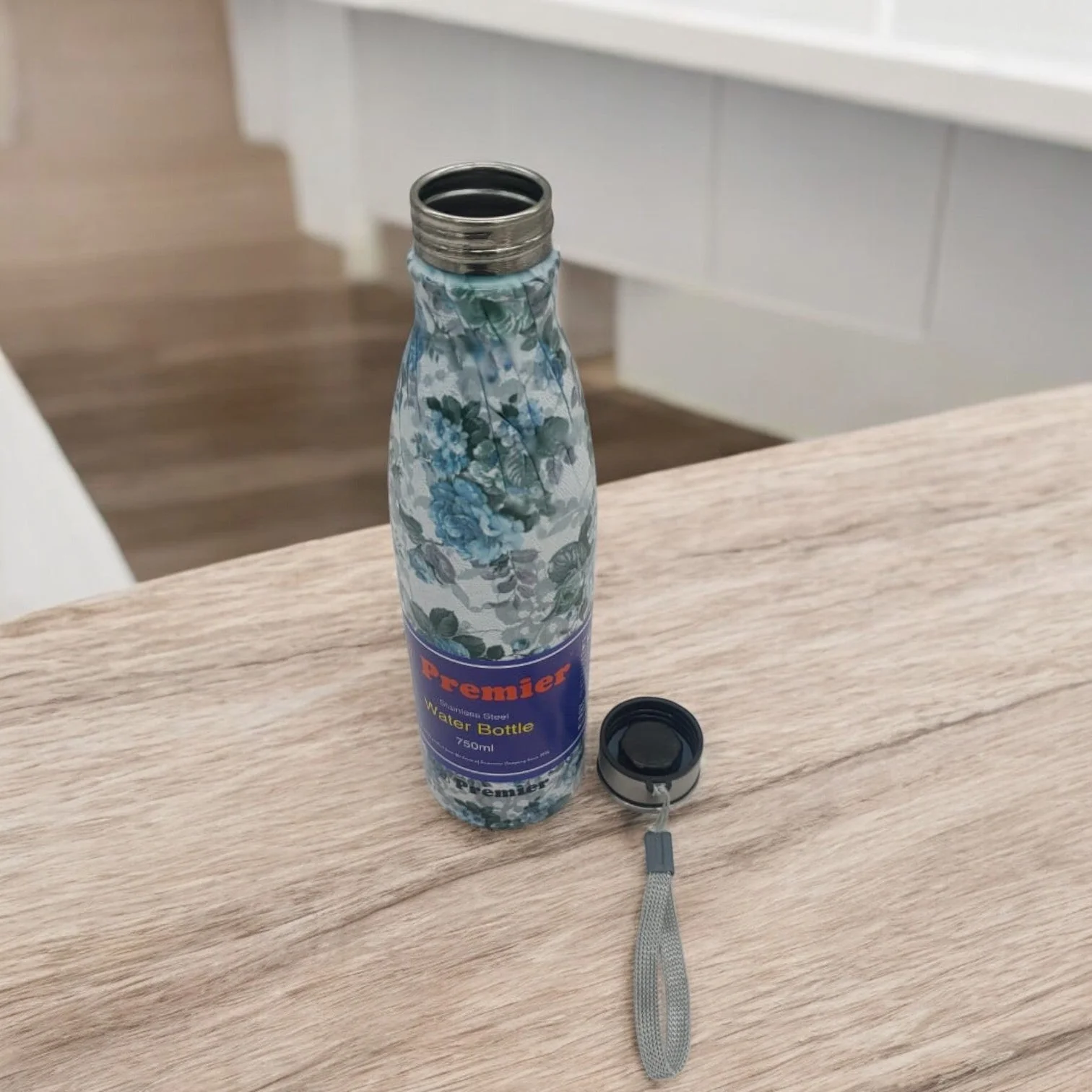 Premier Stainless Steel Water Bottle 750ml Reusable With Design Color Printed - Image 2