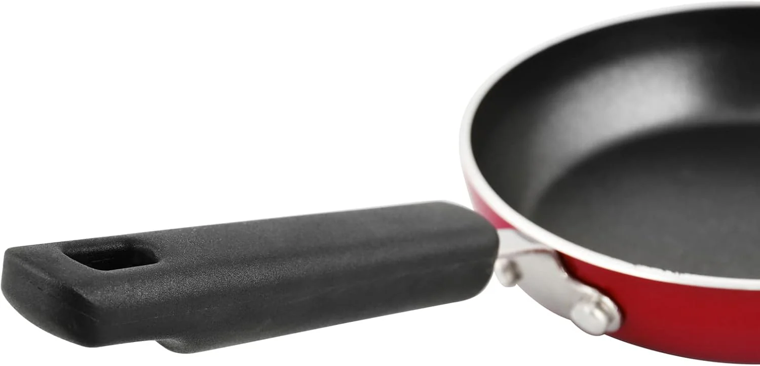 Prestige 3X Ultra Tough Mini Fry Pan, 4.75 Inch, 12 cm, Red - Image 2