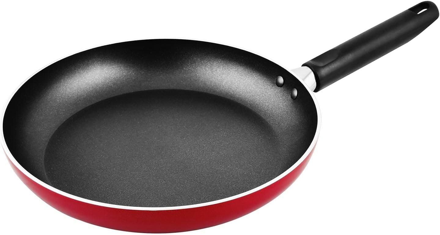 Prestige Classique 3X Ultra Tough Fry Pan, 12 Inch, 30 cm, Red