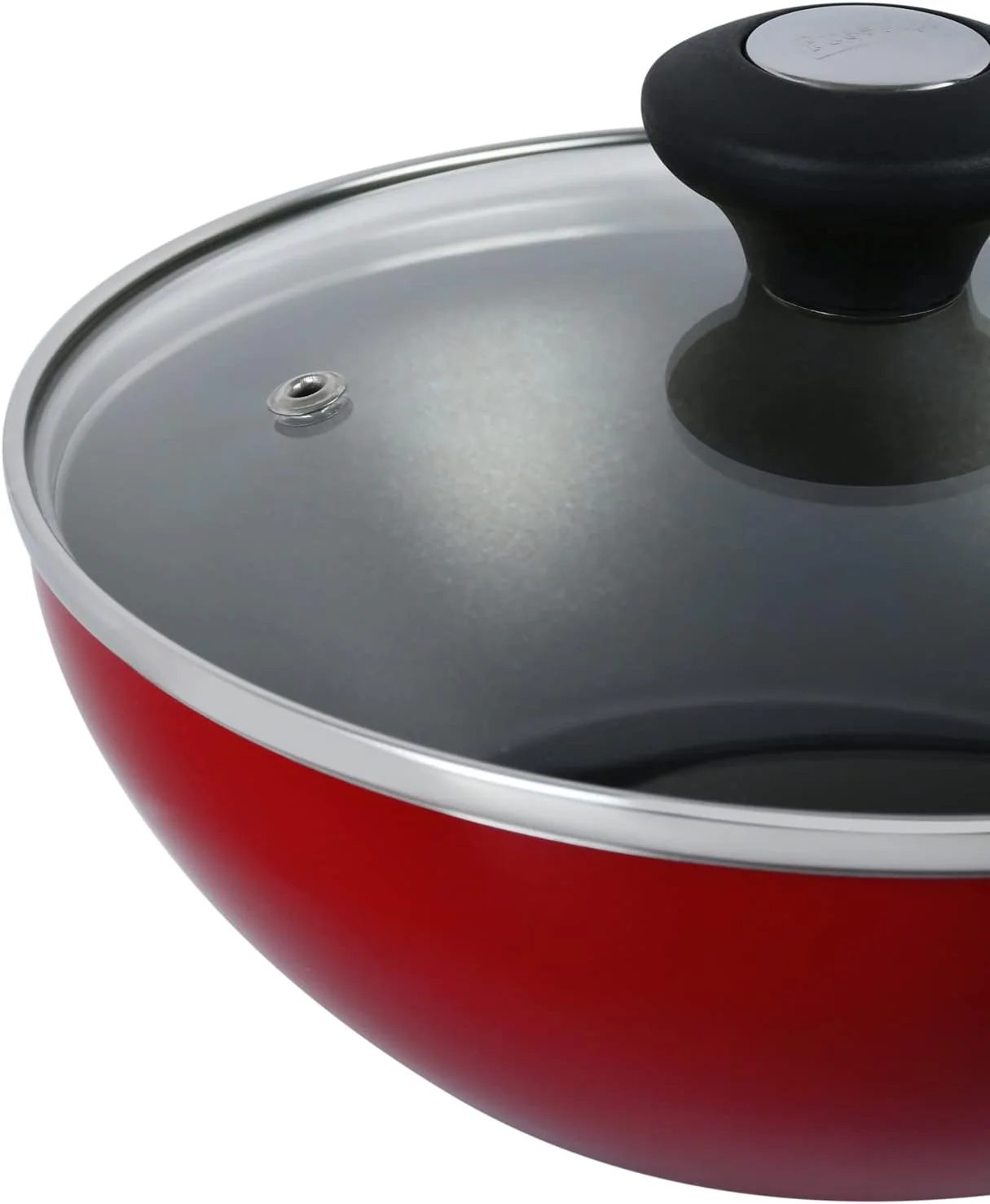 Prestige Classique Covered Wok, 20 cm, Red - Image 2
