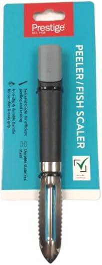 Prestige Easy Prep 2-in-1 Peeler & Fish Scaler | Stainless Steel Blade | Ergonomic Soft-Grip Handle | PR49290 - Image 2
