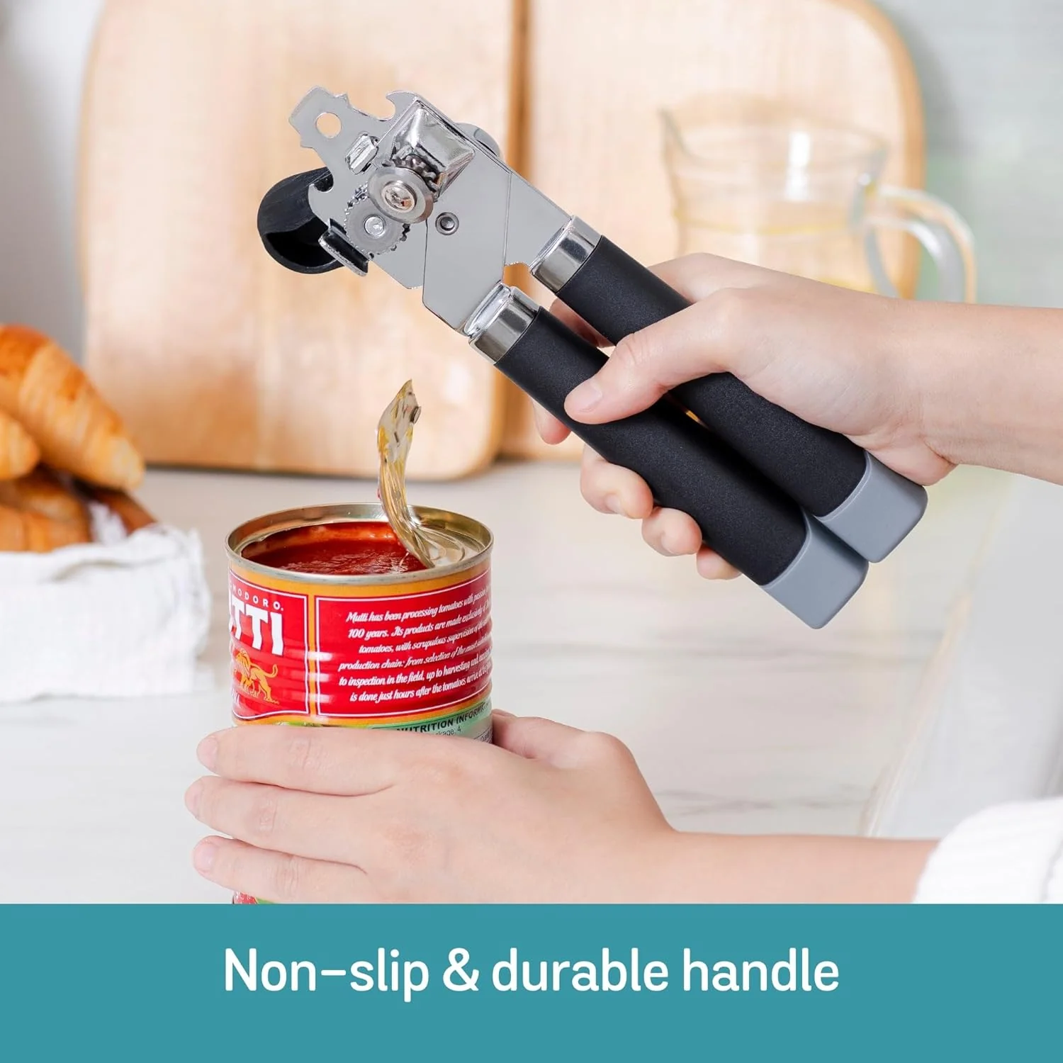 Prestige Easy Prep Can Opener | Ergonomic Soft-Grip Handles | Stainless Steel Cutting Wheel | PR49292 - Image 2