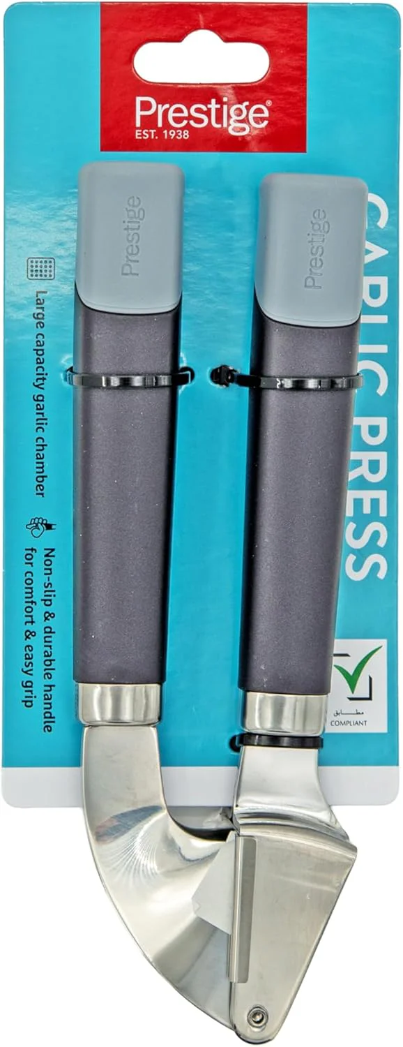 Prestige Easy Prep Garlic Press | Large Capacity Chamber | Non-Slip Ergonomic Handle | Stainless Steel | PR49286 - Image 5