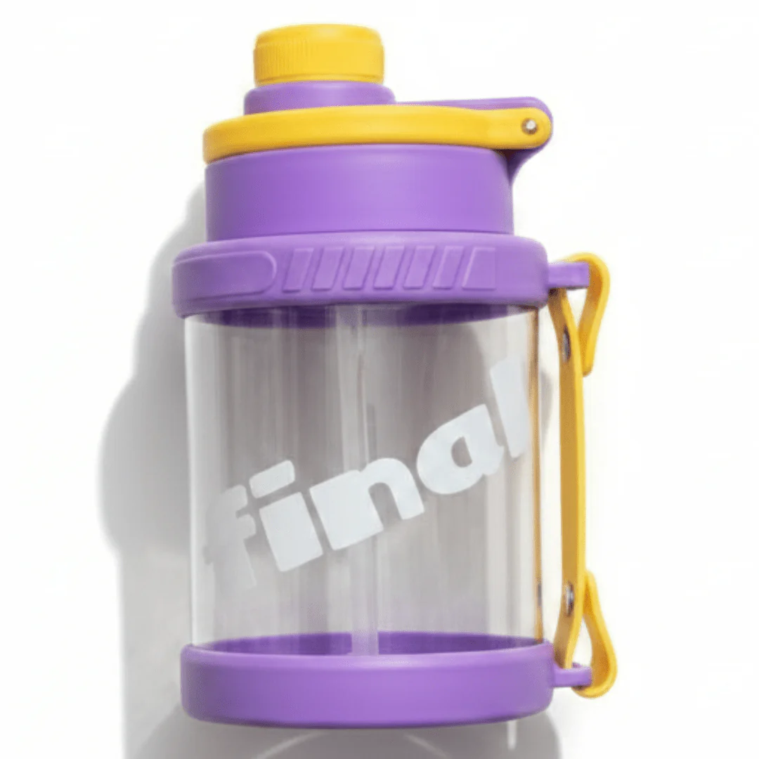 Purple Printed Plastic Water Bottle Final Edition 830ml