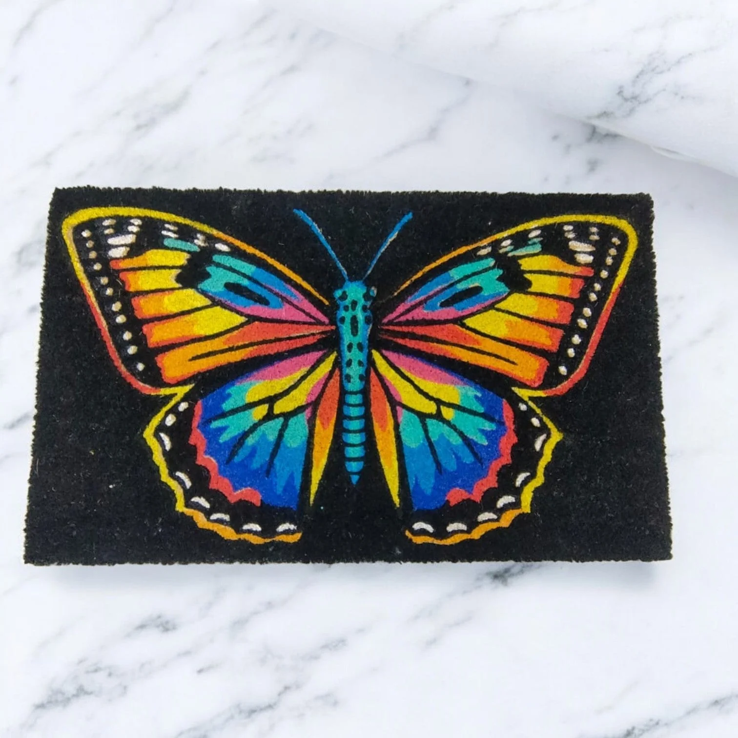 PVC Mat Front Doormat Indoor Outdoor Doormat for Entryway, 45X75CM