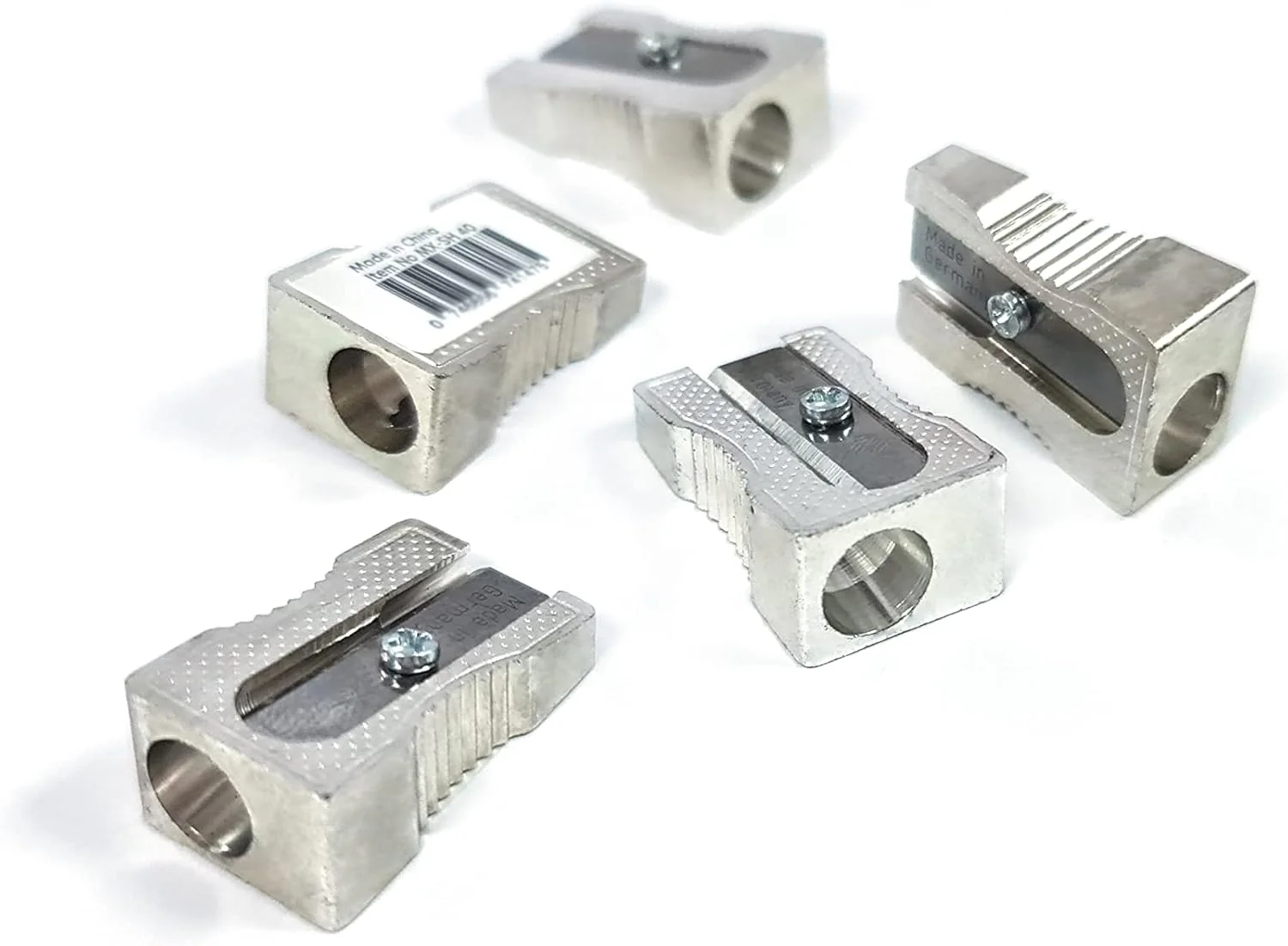Maxi Metal Pencil Sharpener – Single Hole | Pack of 6 - Image 2