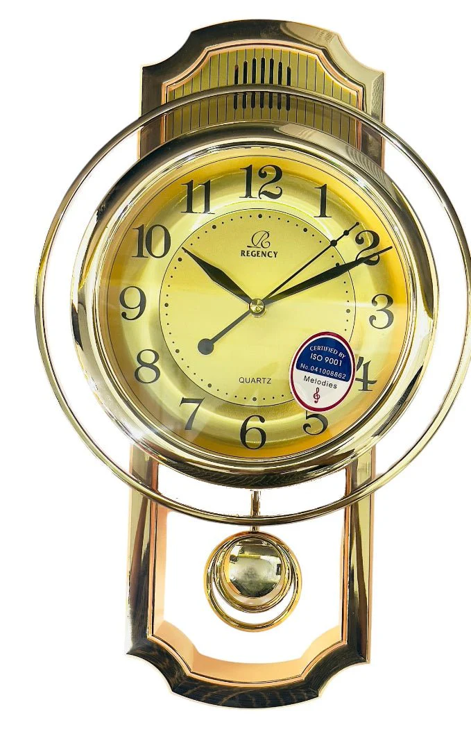 REGENCY Analog Modern Design Wall Pendulum Clock with Melody 42cm*26cm, RW6192