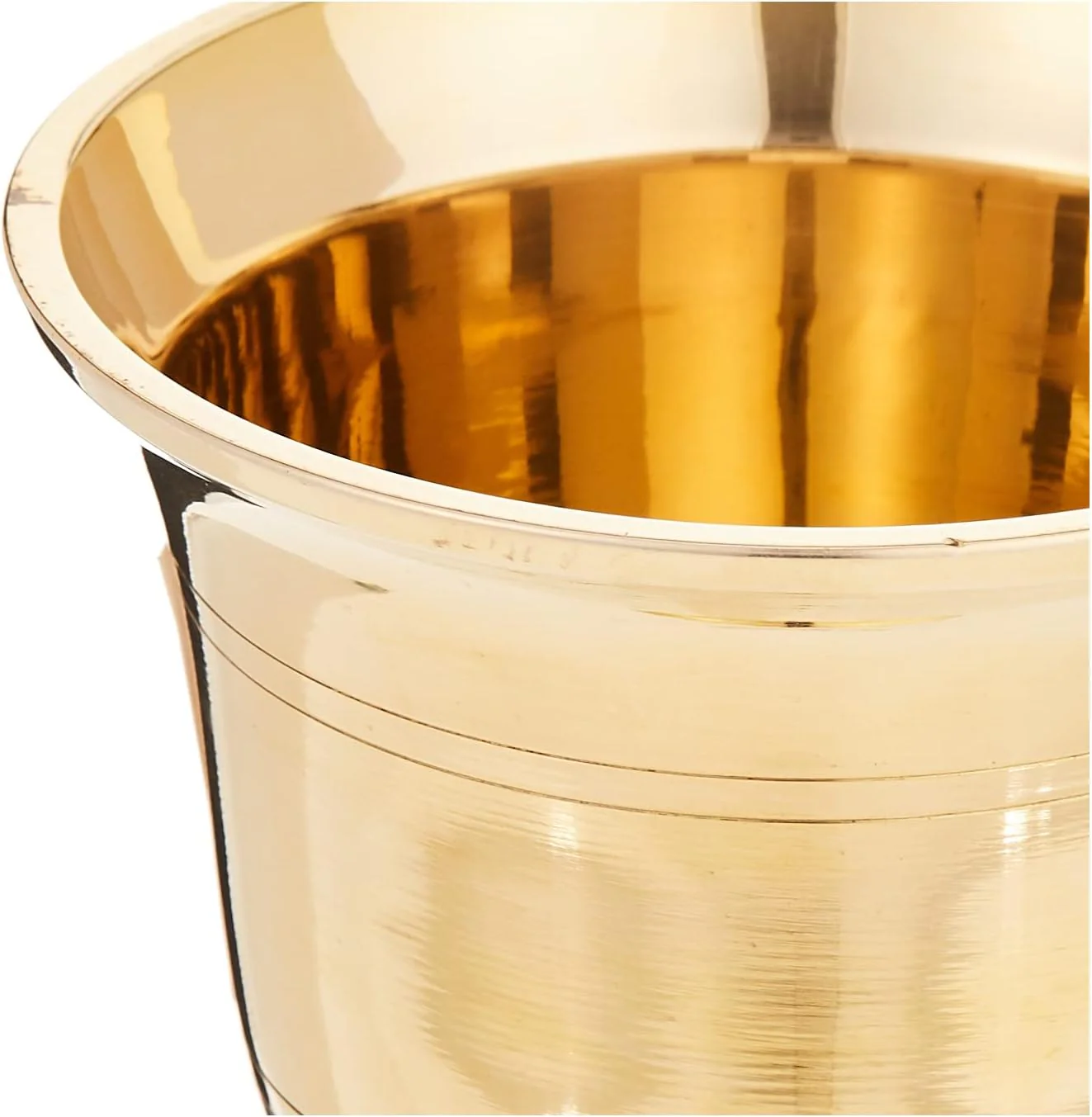 Raj Brass Mortar with Pestle - BMS002 Manual Garlic Crusher Spices Manual Grinder Chutney Maker Spices Mixer-12CM - Image 2
