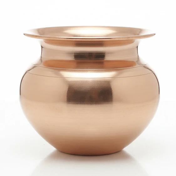 Raj Copper Gawdi Lotta – 10 x 10 cm Traditional Water Vessel CLG008