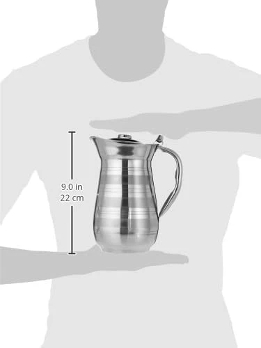RAJ Silver Touch Henja Stainless Steel Water Jug 2 Ltr - Image 4