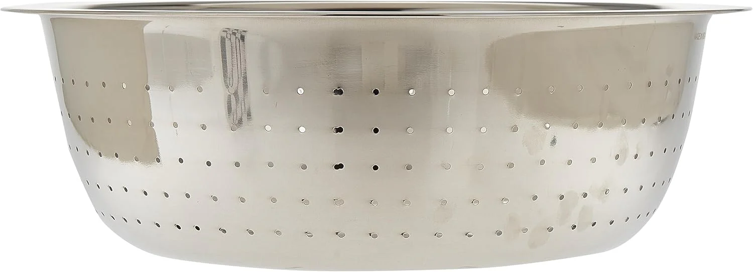 Raj Stainless Steel Colander RCF013, Rice Strainer Pasta Strainer Fruits & Vegetables Strainer-36CM - Image 2