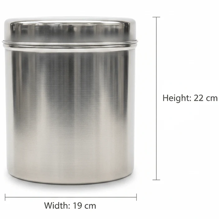 Raj Stainless Steel Dabba – 22×19 cm - Image 3