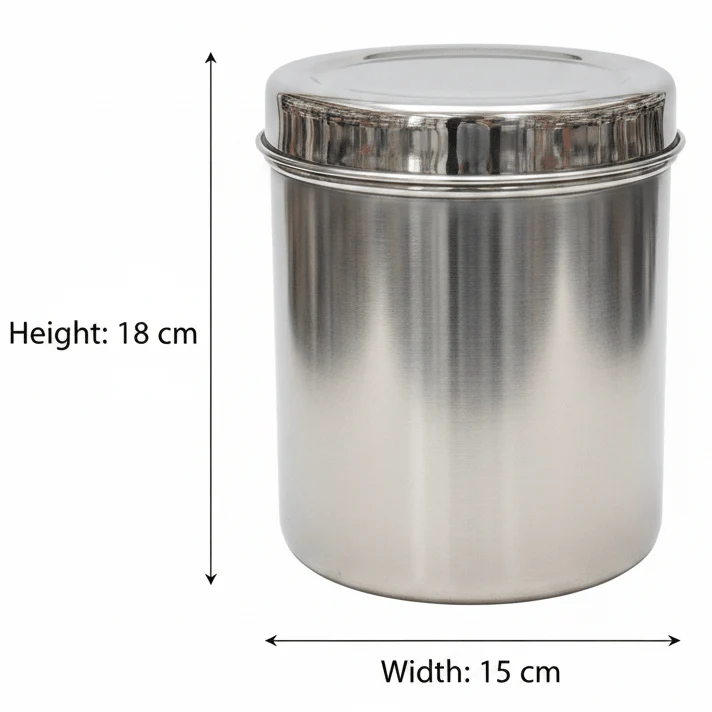 Raj Stainless Steel Dabba – 18×15 cm - Image 3