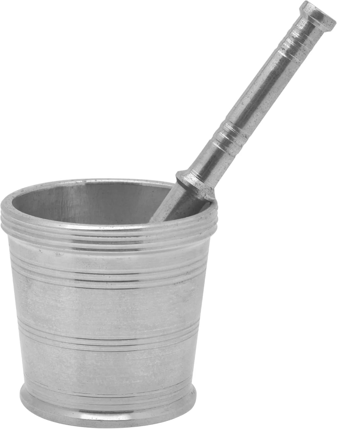 Raj Stainless Steel Mortar SM0004, Garlic Crusher , Manual Spices Grinder Chutney Maker Ideal for Ginger Garlic, Herbs Grinder-8.5CM(Large) - Image 2