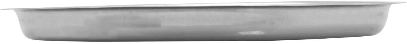 Raj Stainless Steel Round Dinner Plate Silver TP0012 Serveware Rice Plate-28CM - Image 2