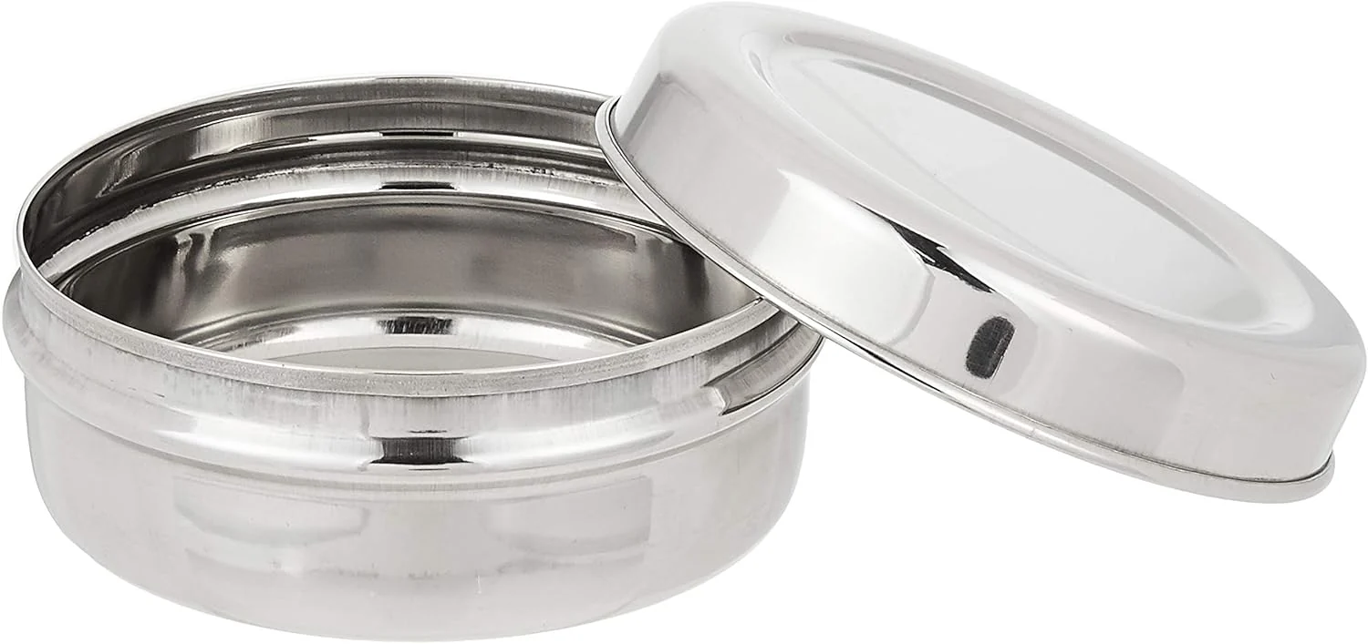 Raj Stainless Steel Storage Box PDD006, Nuts Bowl Food Container Serving Bowl Lunch Box- 9CM - Image 3
