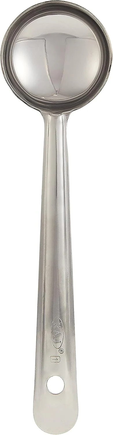 Raj Steel Flare Laddle , 23 CM , Silver, FL0001, Curry Server , Soup Server , Milk Laddle , Serving Spoon