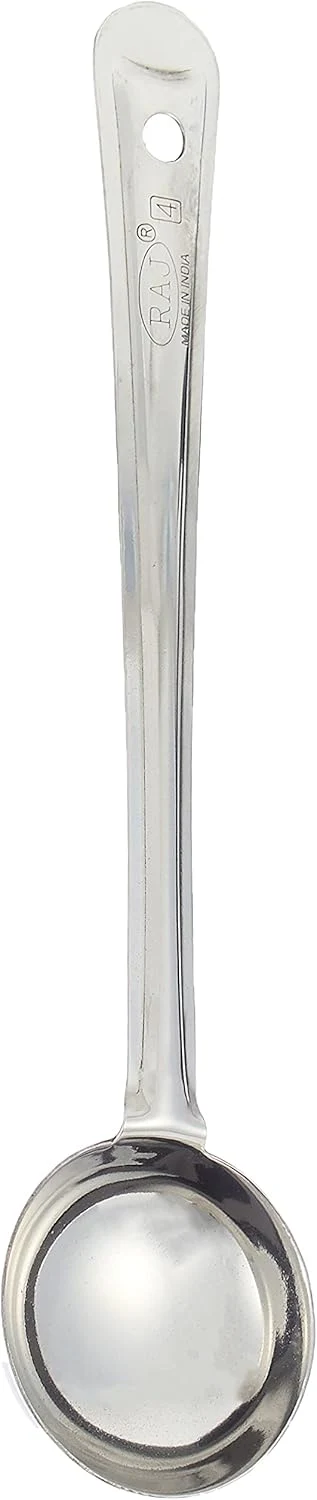 Raj Steel Flare Laddle , 30 CM , Silver, FL0004, Curry Server , Soup Server , Milk Laddle , Serving Spoon