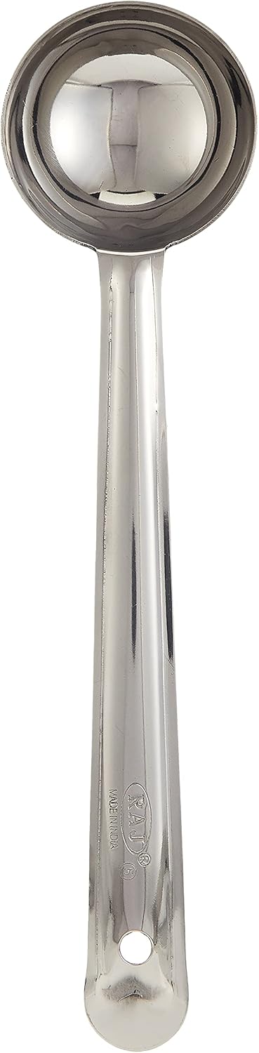 Raj Steel Flare Laddle , 31.5 CM , Silver, FL0005, Curry Server , Soup Server , Milk Laddle , Serving Spoon - Image 3