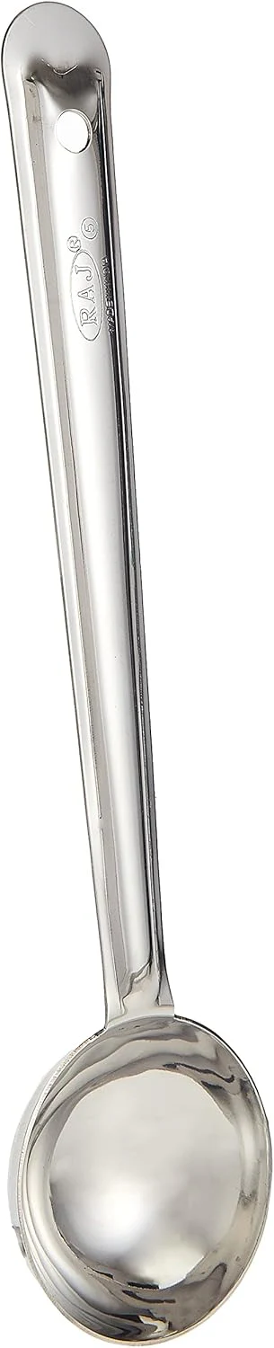 Raj Steel Flare Ladle 21.5 cm Silver FL0000 – Compact Curry, Soup & Serving Spoon