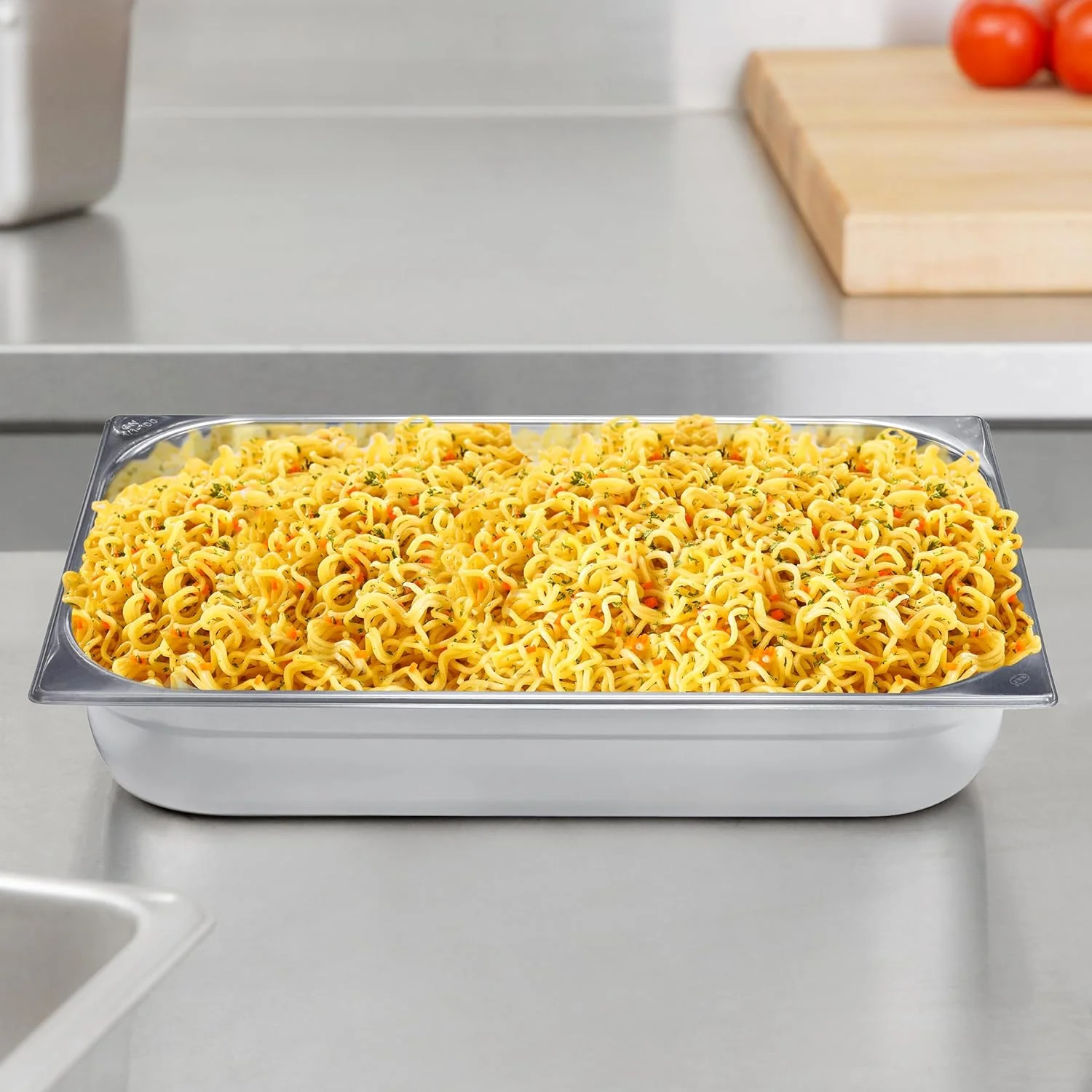 Raj Steel GN Gastronorm Pan, Silver CS5702 - Catering Pan, Food Warmer, Storage Container-53cmX32.5cmX6.5cm - Image 3