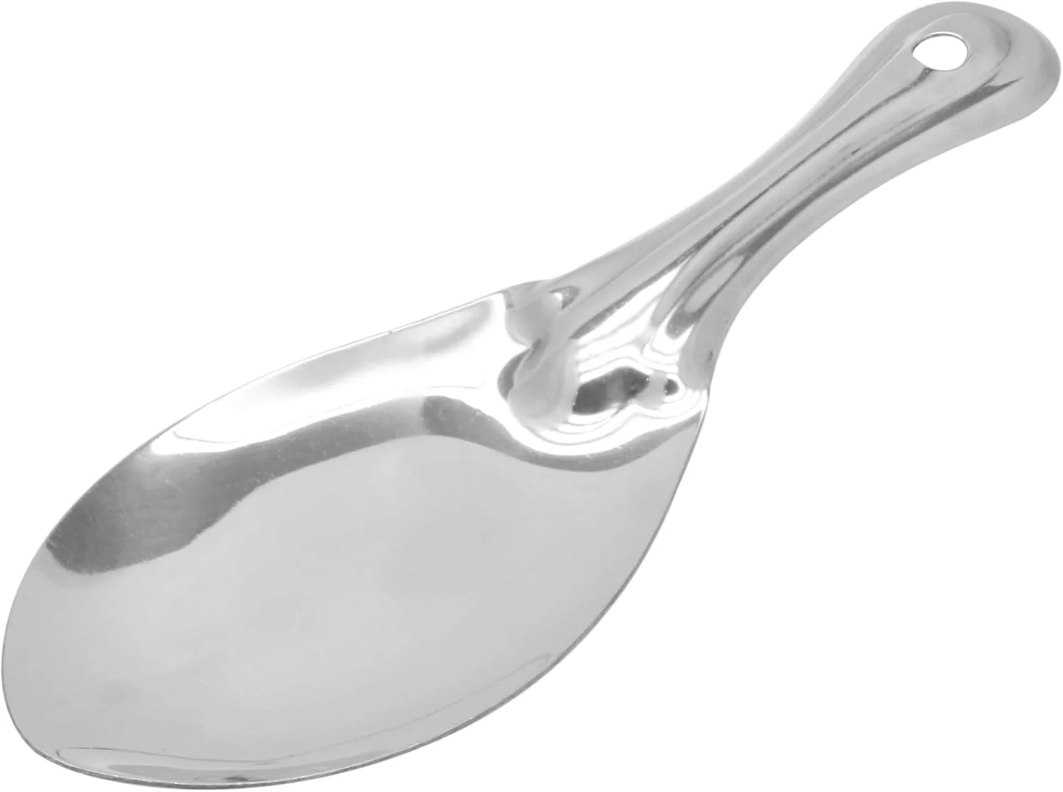 Raj Steel Rice Serving Spoon, 25.5 CM , Silver, RSSD04, Rice Server , Dessert Server , Cake Server , Panja Spoon - Image 4