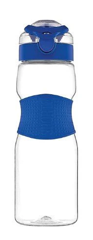 Renga Tritan Plastic Water Bottle With 'One Click Opening System'Lid & Infuser & Silicone Sleeve 730mlÂ 