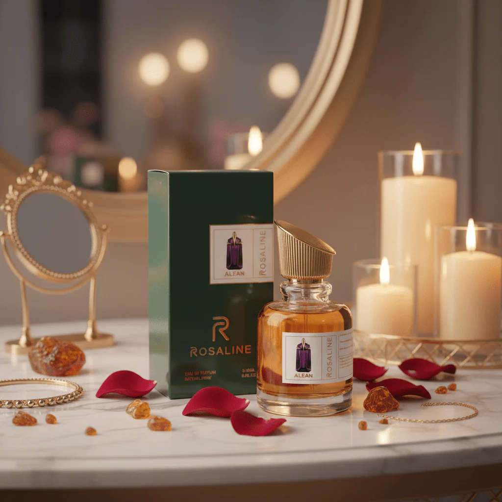 Rosaline Alean Eau de Parfum for Women 100ml | Luxury Floral Amber Fragrance | Long-Lasting Natural Spray | Jasmine, Cashmere & Amber Scent | Inspired Version | - Image 3