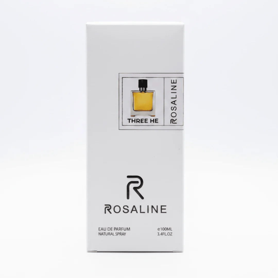 Rosaline Three He Eau de Parfum for Men – 100ml | Long-Lasting Woody Citrus Fragrance | Natural Spray | Inspired Version |