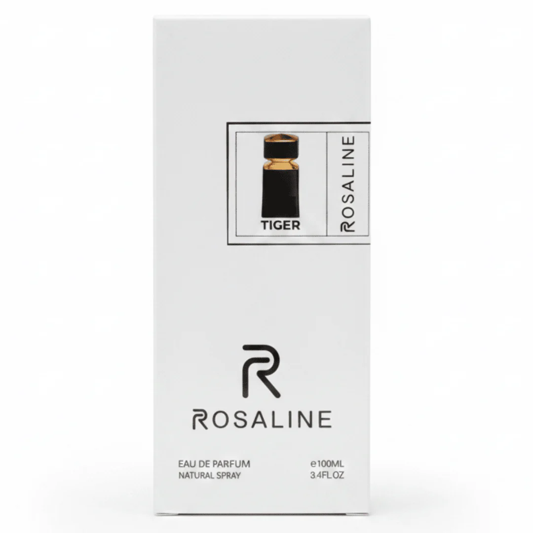 Rosaline Tiger Eau de Parfum 100ml – Luxury Natural Spray Fragrance for Men & Women | Grapefruit, Amber & Ambergris Base Notes | Inspired Version |