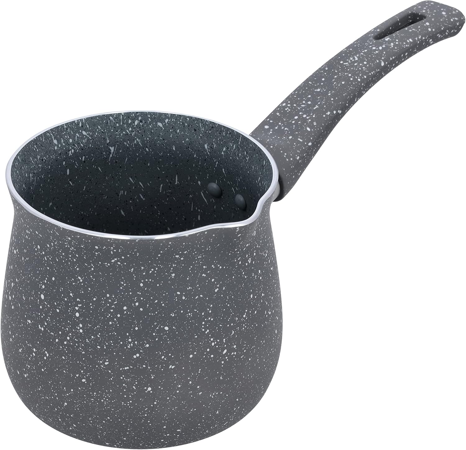ROYALFORD 10.5cm Coffee Warmer, Grey Marble, Durable Granite Coating, 5-layer Construction- RF10190