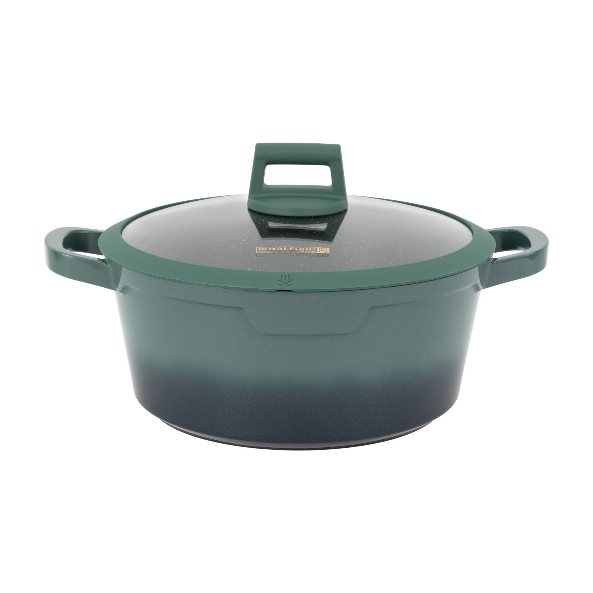 Royalford 12-piece Dual Tone Delight Die-Cast Aluminum Cookware Set- RF12950 - Image 3