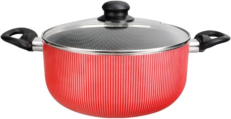 Royalford 28cm Honeycomb Non-Stick Casserole with Lid – Multi-Cook Compatible (RF12891)