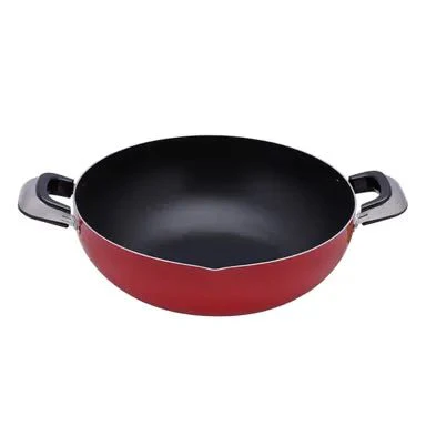 ROYALFORD 3 Layer Non-Stick Coating Kadai 26cm x 8.5cm, Heat Resistant Handle