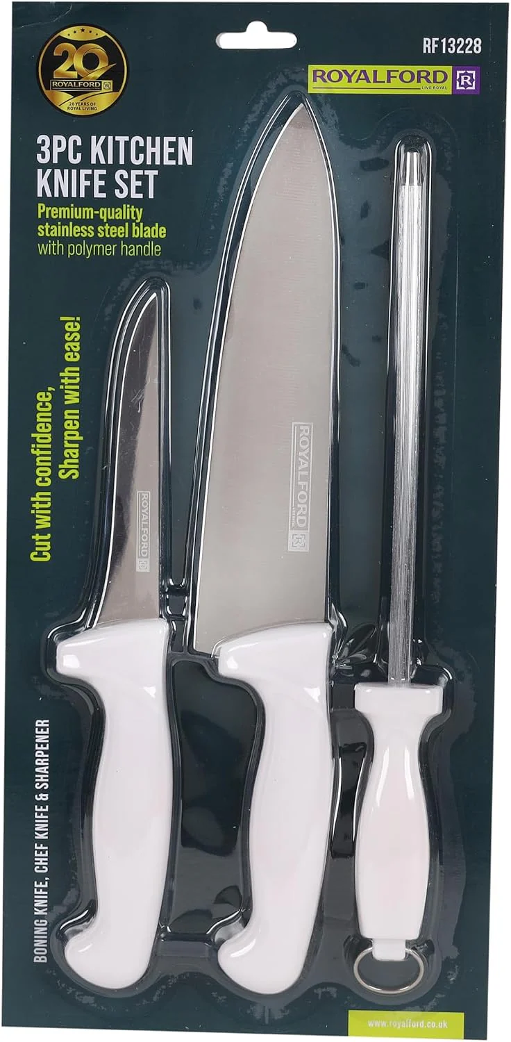 Royalford 3pcs Kitchen Knife Set RF13228 - Image 8