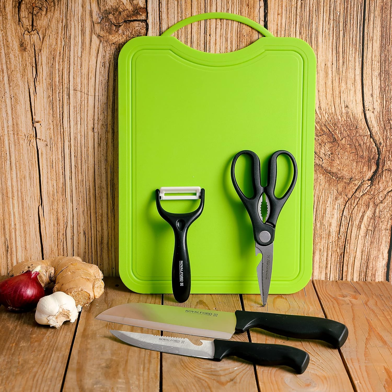 RoyalFord 5-Piece Kitchen Gadget Set - Stainless Steel & PP - RF10677 - Multicolor - Image 2